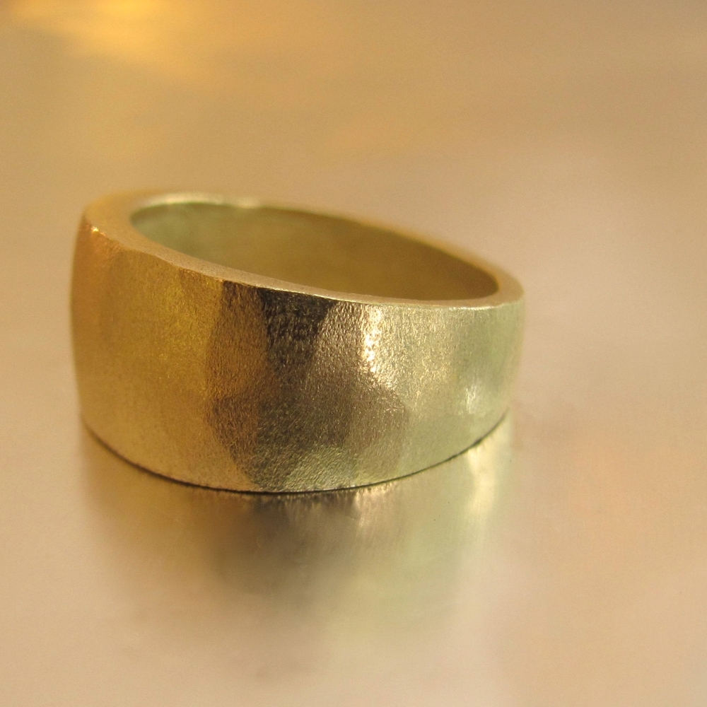 Solid 14K Gold Wedding Band for Women | Handmade & Custom | Statement ring